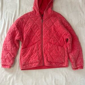 Wild Fable Quilted Pink Zip-Up Jacket